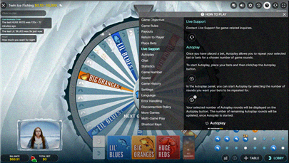 Screenshot del supporto live di Ice Fishing